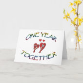 １年一緒 カード (黄色い花)