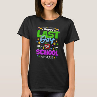 1年生の楽しい学校最後の日 学校年の終わり Tシャツ
