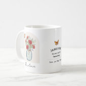 1月の誕生月フラワーマグ コーヒーマグカップ (正面左)