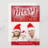 １枚の写真でつくるクリスマスホリデーグリーティングカード (正面/裏面)