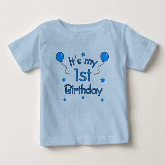 １歳の誕生日おめでとう ベビーTシャツ (正面)