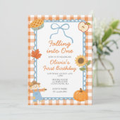 1歳の誕生日おめでとう Autumn 招待状 (スタンド正面)