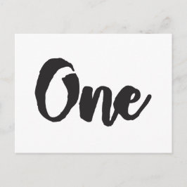 １歳の誕生日アート 初めての誕生日 私の１歳児 ポストカード