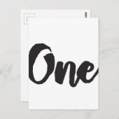 １歳の誕生日アート 初めての誕生日 私の１歳児 ポストカード (正面/裏面)