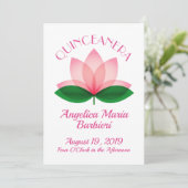 １０代後半の少女の成人儀礼 招待状 (スタンド正面)