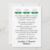 １０代後半の少女の成人儀礼 招待状 (裏面)