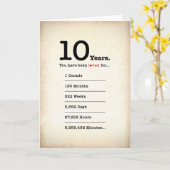 10年間愛されてきたよ、お誕生日おめでとう カード (黄色い花)
