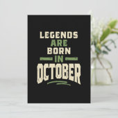１０月生まれは伝説が生まれる月 - １０月誕生日 招待状 (スタンド正面)