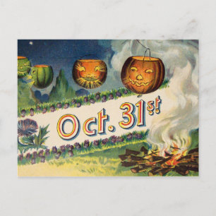 10月31日(ヴィンテージハロウィンカード) ポストカード