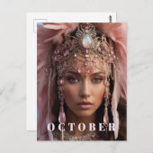 *~ 10月 ターコイズ オパール AP53 ポストカード (正面/裏面)