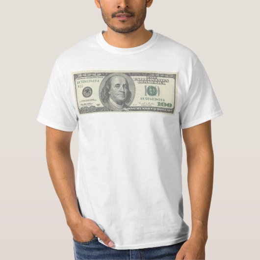$100ドル札 Tシャツ (正面)