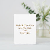 10.8cm×14cm 結婚式の案内状カード セーブザデート (スタンド正面)