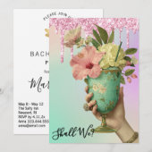 *～* １０ A１０１ フォト オンブレ カクテル  バチェロレッテ 招待状 (正面/裏面)