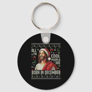１２月に生まれたクールな人 クリスチャンのクリスマス キーホルダー