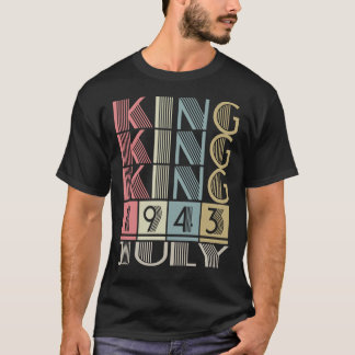1943年7月生まれの王様 Tシャツ