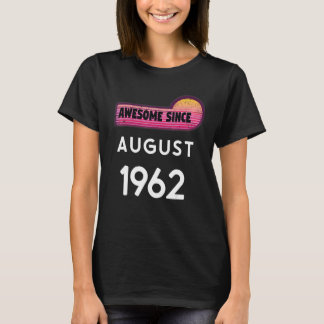 1962年8月生まれの1962年8月からの素晴らしい誕生日 ヴィン Tシャツ