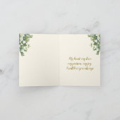 2つのハート、1つの愛 アフリカ系アメリカ人カップル カード (内部)