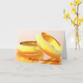 ２つの指輪 カード (黄色い花)
