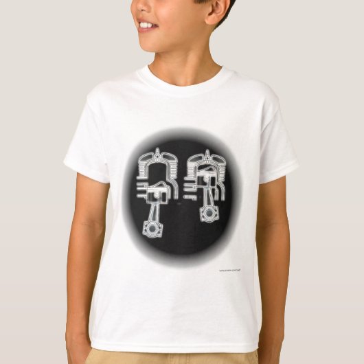 2ストロークエンジン Tシャツ (正面)