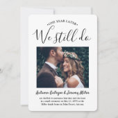 ２周年フォトパーティー　私たちまだ結婚してる 招待状 (正面)