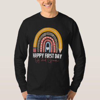 2年生の初めての学校+虹の歓迎 Tシャツ