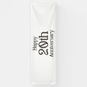 ２０周年おめでとう ２．５ｘ８ビニールバナー 横断幕 (縦)
