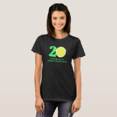 ２０歳のテニス選手 ２００２年 ２０歳の誕生日 Tシャツ (正面フル)