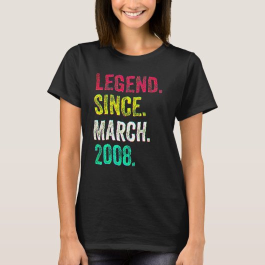 200年生まれの伝説 14歳になりました Tシャツ (正面)