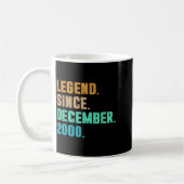 2000年12月生まれの伝説の誕生日 コーヒーマグカップ (左)