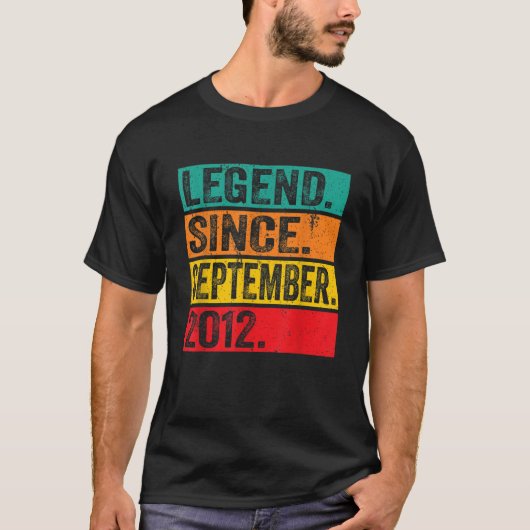 ２０１２年９月から伝説に　１０歳の誕生日ギフト１０ Tシャツ (正面)