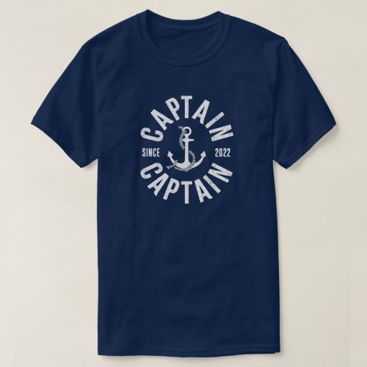2022年から船長Tシャツ(年号入れ) Tシャツ (デザイン正面)