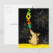 ２０２４年賀状葉書 ポストカード (正面/裏面)