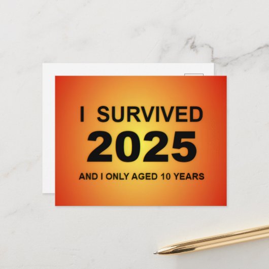 2025年を生き抜いた! ポストカード (正面/裏面インサイチュ)