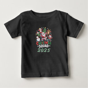 2025年サンタ家族のクリスマスパーソナライズグッズ ベビーTシャツ