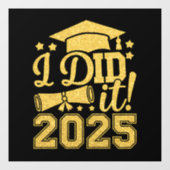 2025年卒業おめでとう2025卒 ウィンドウサイン (シート)