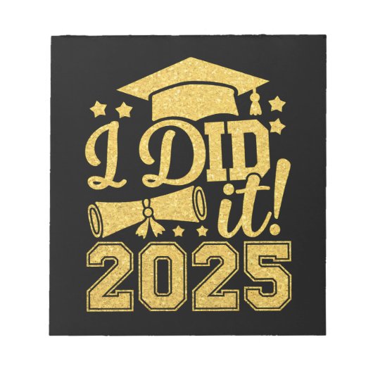 ２０２５年卒業おめでとう２０２５卒 ノートパッド (正面)