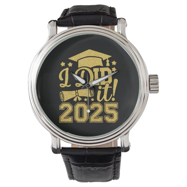 ２０２５年卒業者 卒業おめでとう 腕時計 (正面)