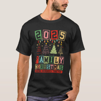 2025年家族お揃いクリスマスXmas思い出作り Tシャツ