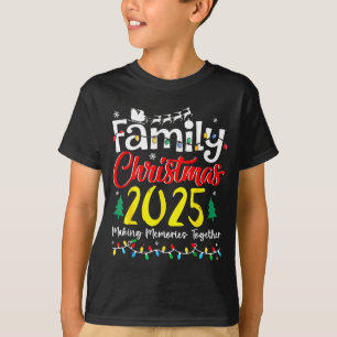 2025年家族でお揃いクリスマス衣装 クリスマスチーム S Tシャツ