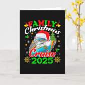 ２０２５年家族でクリスマスクルーズ　サンタの精霊たち カード (黄色い花)