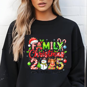 2025年家族クリスマス グラフィックTシャツ トライブレンドTシャツ