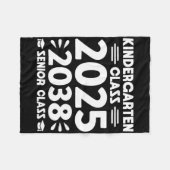 2025年度卒 幼稚園クラス 2038年度卒 将来の高校卒業クラス フリースブランケット (正面(横))