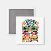 ２０２５年退職カウントダウン進行中 マグネット (正面/裏面)