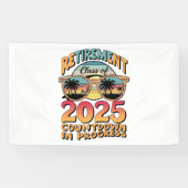 2025年退職カウントダウン進行中 横断幕 (横)