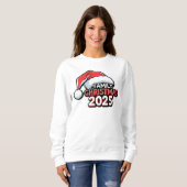 2025年 家族クリスマスサンタ帽子 スウェットシャツ (正面フル)