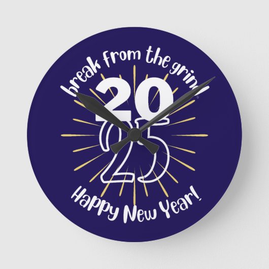 ２０２５年　新年　時計 ラウンド壁時計 (正面)