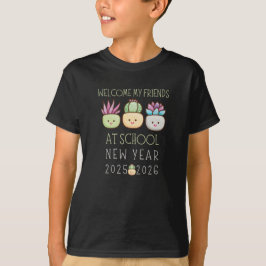 2025新学期 学校の友達へようこそ Tシャツ