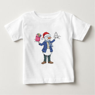 ２０２６年クリスマスの雪だるまイベントオーガナイザー ホリデー ベビーTシャツ