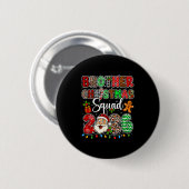 2026年ブラザークリスマスクルー豹柄サンタコスプレおもしろTシャツ 缶バッジ (正面&裏面)