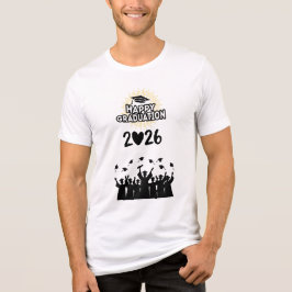 2026年卒業おめでとう - シンプルデザイン トライブレンドTシャツ